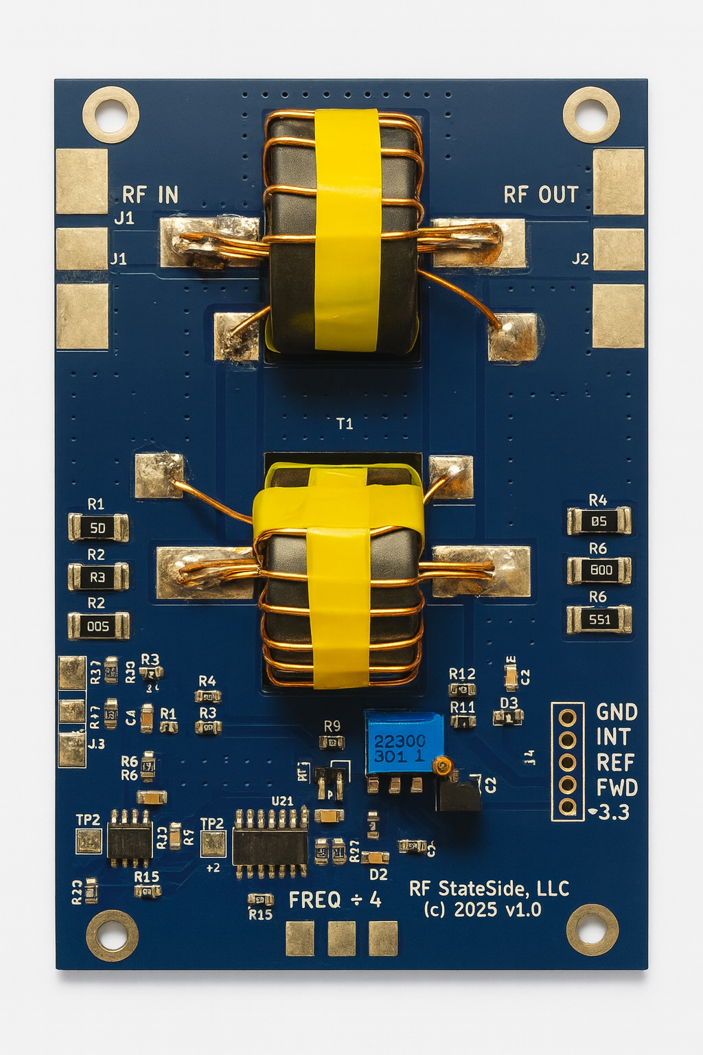 RayCoupler assembled board