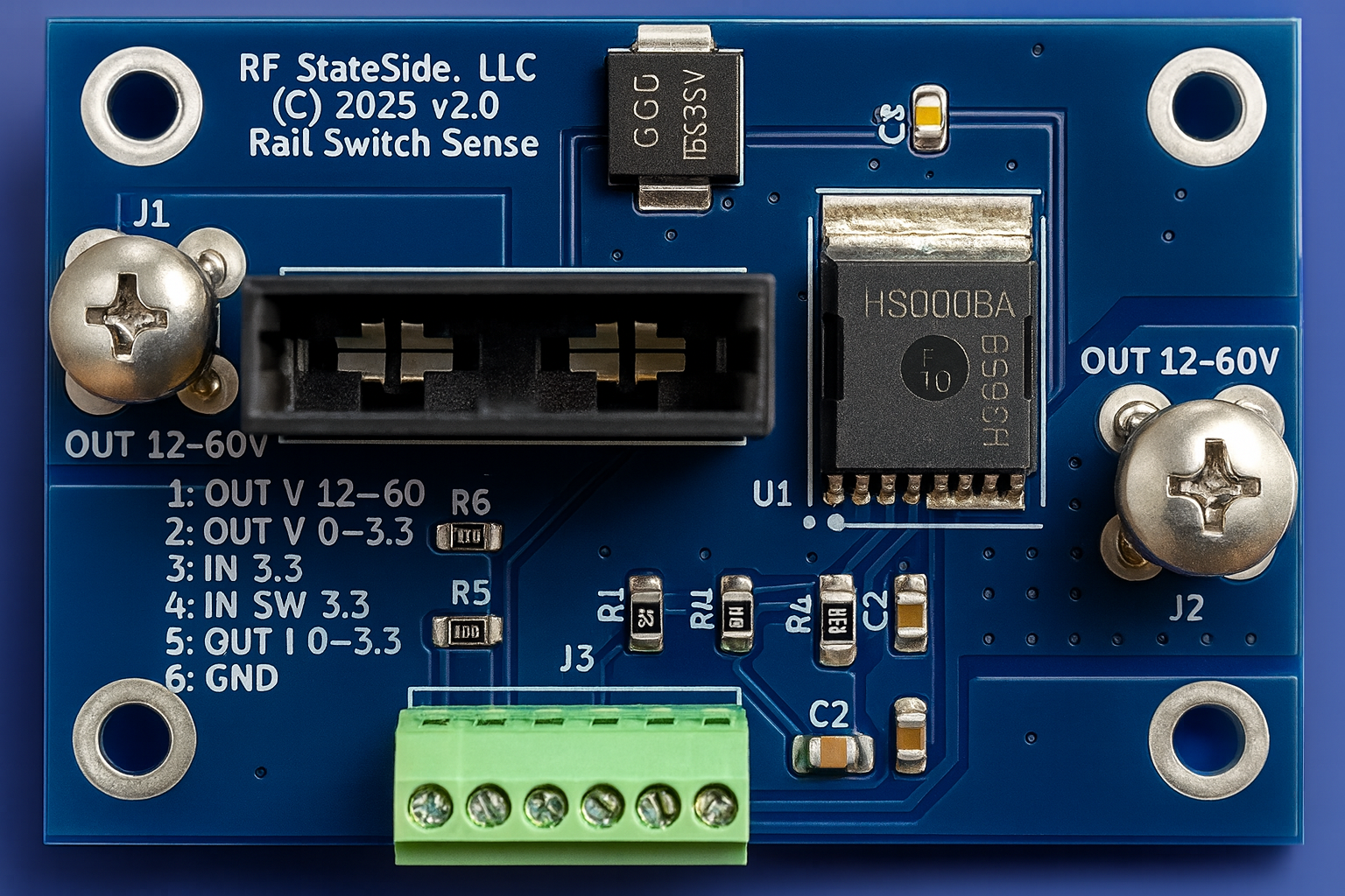 RayRailSwSense assembled board